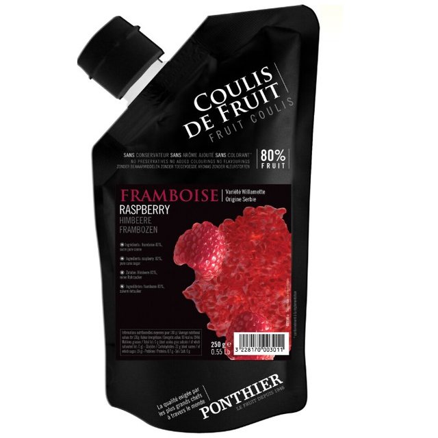 Obrázek produktu PONTHIER COULIS malina RASPBERRY chlazené 10x250g