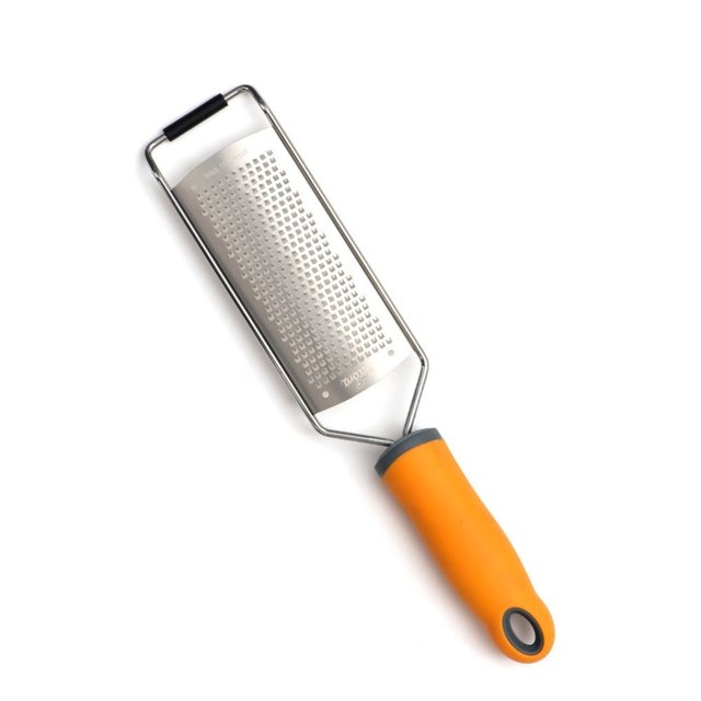 Obrázek produktu Struhadlo jemné širší oranžová rukojeť 31x6,5cm DECORA