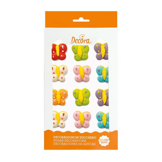 Obrázek produktu Dekorace cukrová MOTÝLCI 12 ks DECO