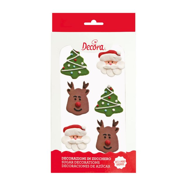 Obrázek produktu Dekorace cukrová VÁNOCE 6 ks DECO