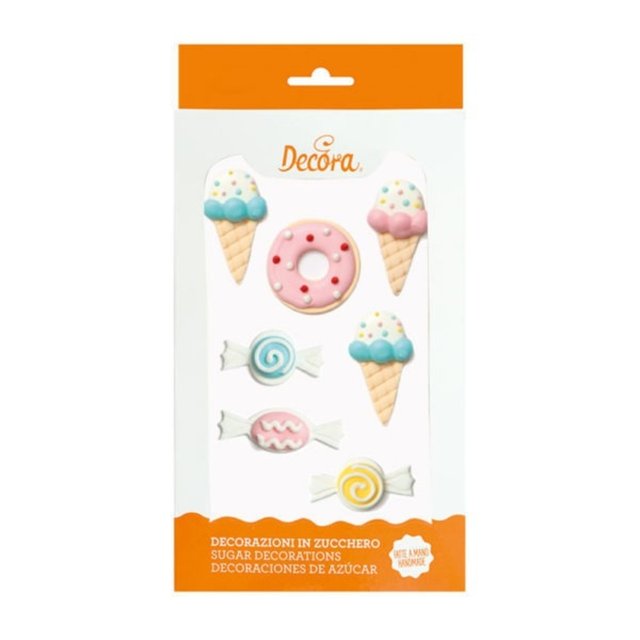 Obrázek produktu Dekorace cukrová SLADKOSTI 7ks DECO