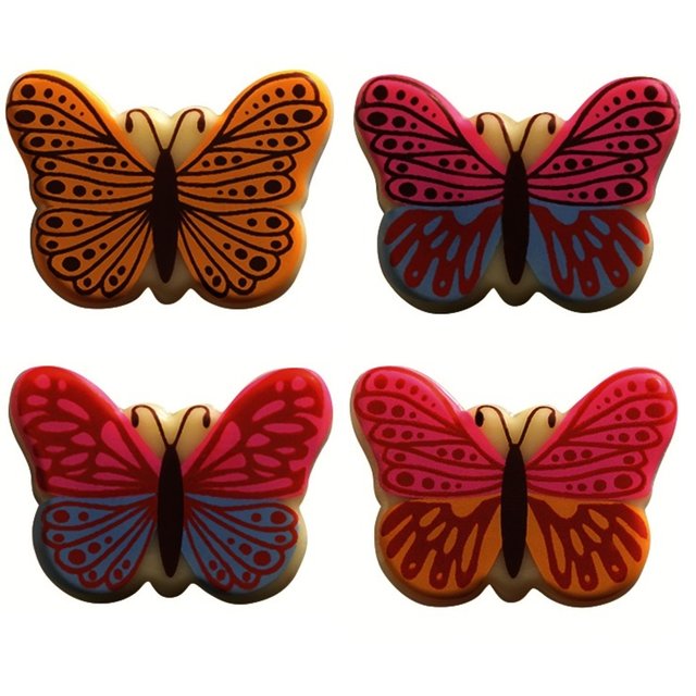 Obrázek produktu Dekor čokoládoví motýlci 4 druhy 208ks (nahrazuje 050202, 070046) PCB