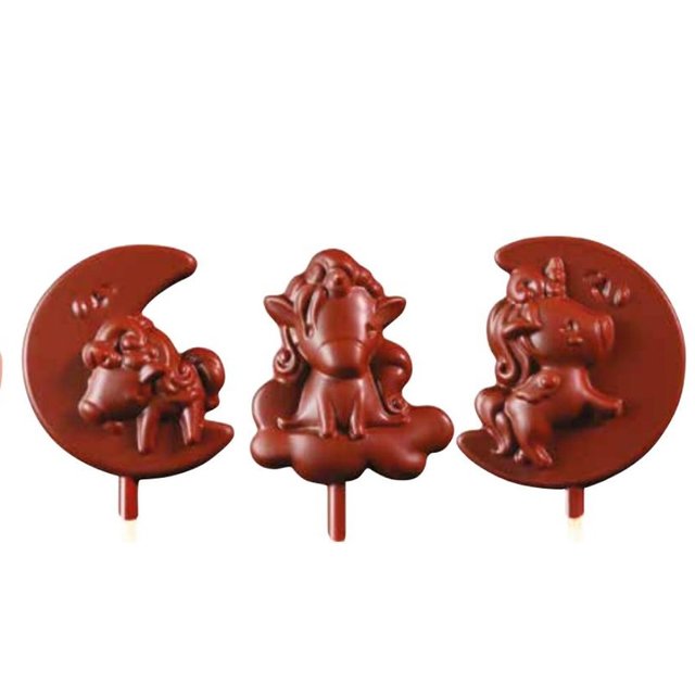 Obrázek produktu Potisk na lízátka jednorožci 3 druhy 45ks - blistr PCB