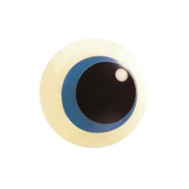 Obrázek produktu Dekor čokoládové oči modré kulaté pr.1cm 323ks PCB