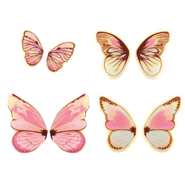 Obrázek produktu Čoko dekor motýlí křídla 12 druhů 240ks pro 120 motýlů PCB