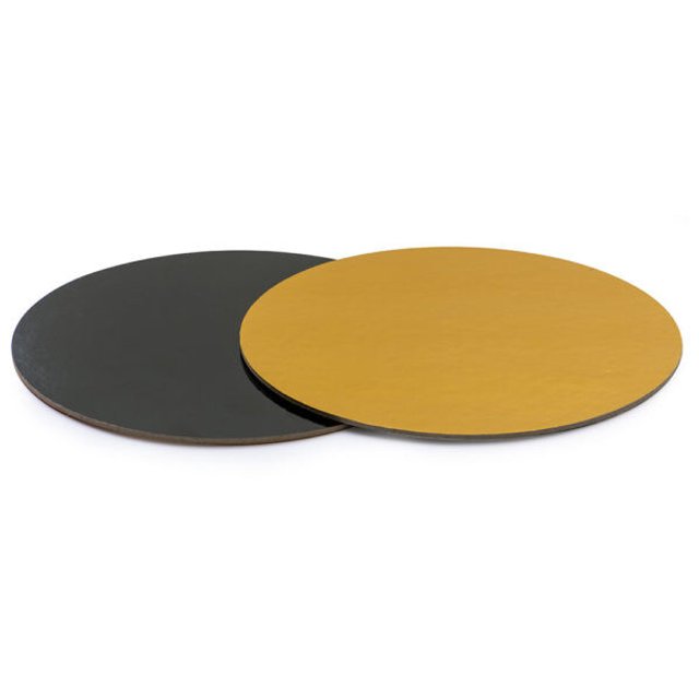 Obrázek produktu Podložka dortová oboustranná-ZLATÁ/ČERNÁ pr.28cm Decora