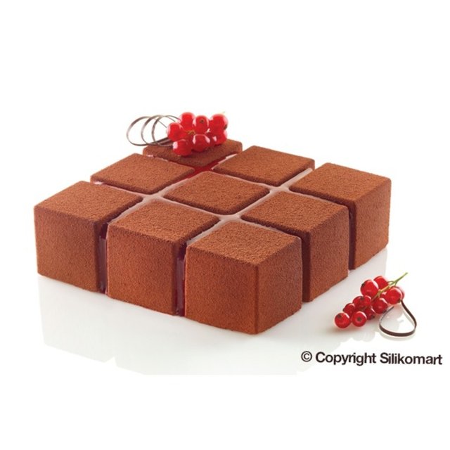 Obrázek produktu Forma silikon bílá - CUBIK 1400 172x172mm v.50mm 1400ml Silikomart