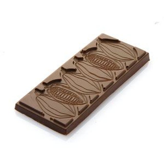 Obrázek produktu Forma na pralinky TABULKA KAKAOVÉ BOBY 11,8x5cm v.0,9cm 50g 6ks