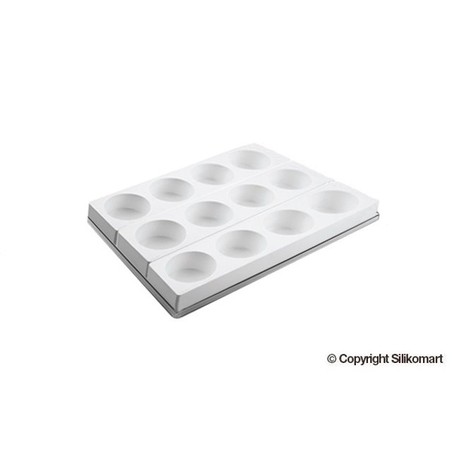 Obrázek produktu Forma silikon MULTIFLEX bílá - KOLEČKO pr.80mm v.45mm 220ml 12ks Silikomart