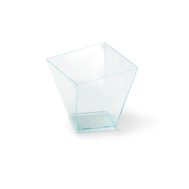 Obrázek produktu Kelímek plast  60 ml hranatý čirý MMA Quadrato bal.60 ks/krt.10 bal ALCAS 257/4