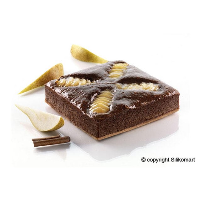 Obrázek produktu Forma silikon bílá: ČTVERCOVÁ DORTOVÁ 1019ml   16x16x4cm