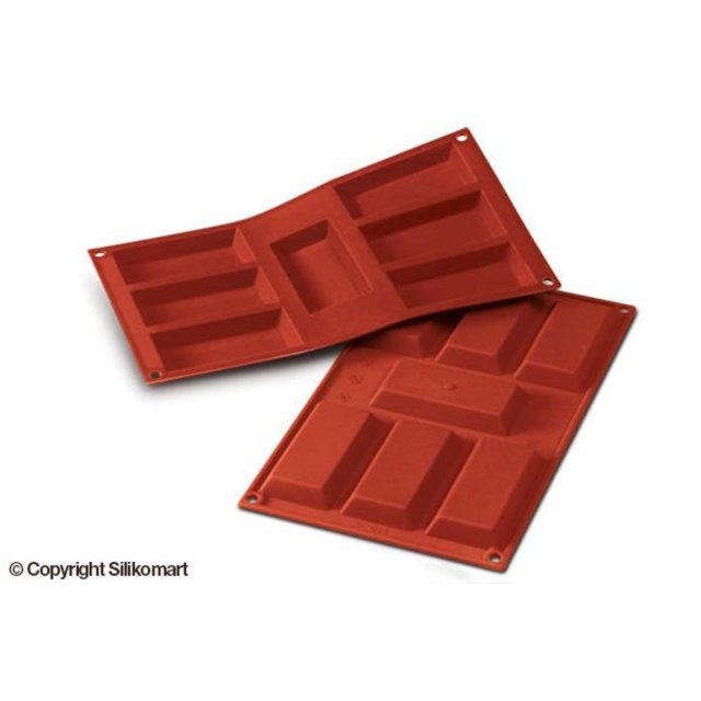 Obrázek produktu Forma silikon terakota - KVÁDR 95x45mm v.12mm 50ml 7ks Silikomart