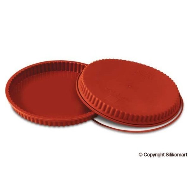 Obrázek produktu Forma silikon terakota: KOLÁČ VROUBKY 1750ml   pr.28cm v.3cm
