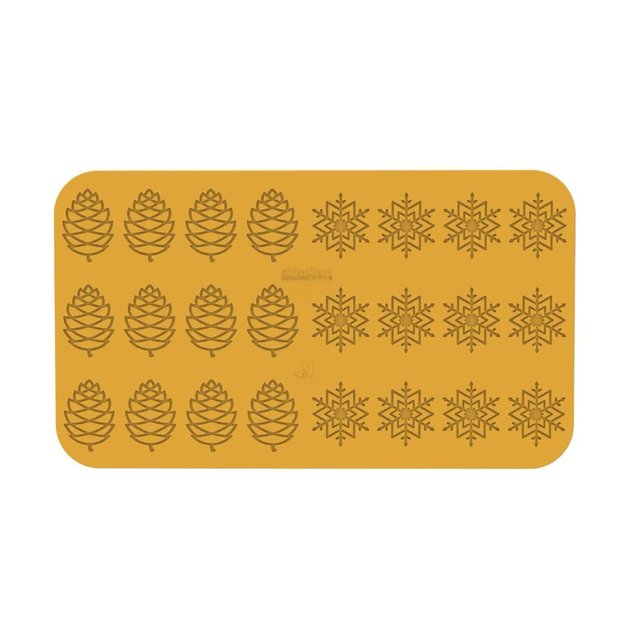 Obrázek produktu Forma silikon žlutá: INVERNO šiška vločka 2mm Silikomart