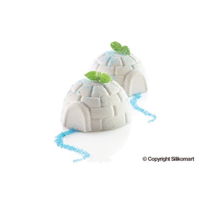 Obrázek produktu Forma silikon bílá - IGLOO 115 pr.76mm v.42mm 115ml Silikomart