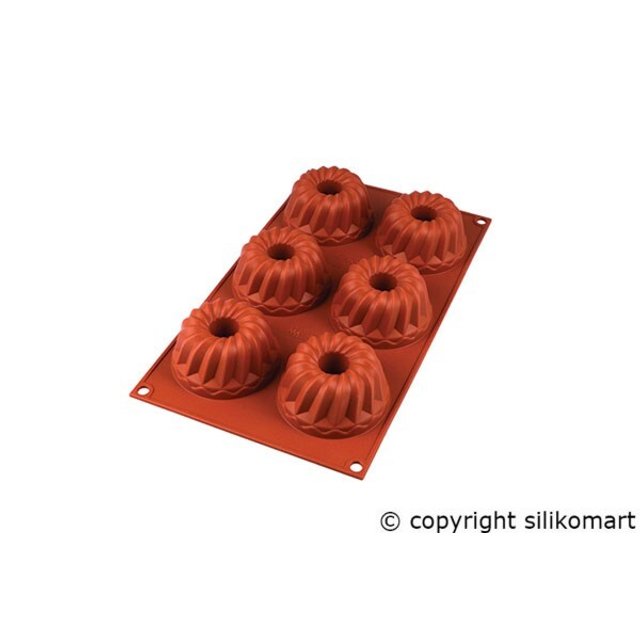 Obrázek produktu Forma silikon terakota: BÁBOVKY pr.7,5cm v.4,15cm 6x100ml Silikomart