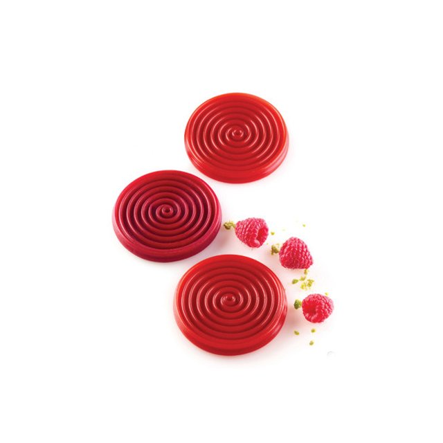 Obrázek produktu Forma silikon bílá: SPIRÁLA TOURBILLON 6x28ml   pr.7cm v.0,8cm