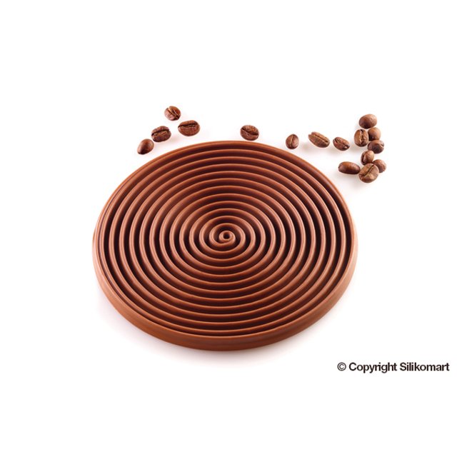 Obrázek produktu Forma silikon bílá: SPIRÁLA TOURBILLON 100 spirála pr.14cm,v.0,9cm