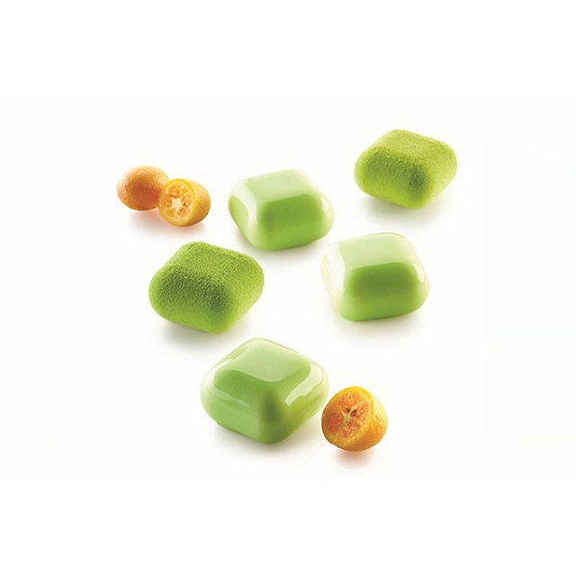 Obrázek produktu Forma silikon bílá: ČTVERCE ZAOBLENÉ 15x30ml   4x4cm v.2,3cm