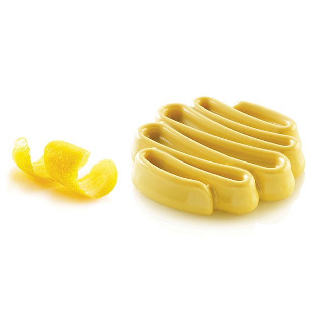 Obrázek produktu Forma silikon bílá HONORÉ 35 na vrchní dekoraci tartaletky (k ráfkům TARTE RING) SF294 Silikomart