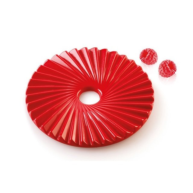 Obrázek produktu Forma silikon bílá: PLISSÉ 100  pr.14cm v.1cm 100ml Silikomart