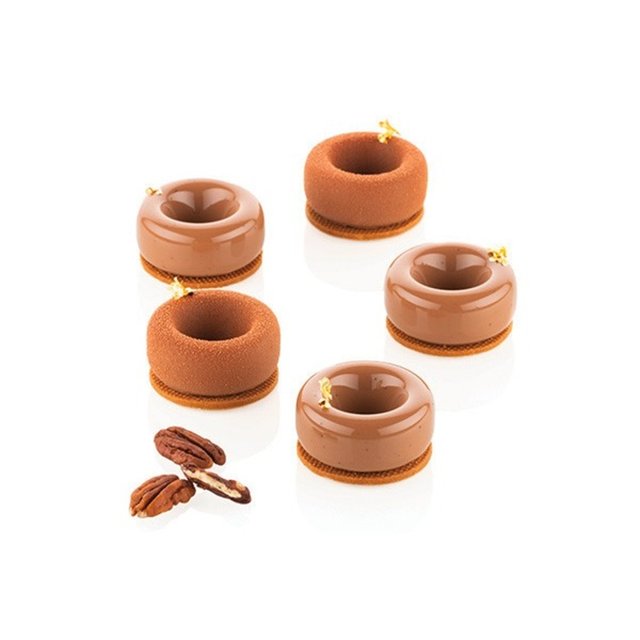 Obrázek produktu Forma silikon bílá: kolečka 15x30ml pr.5cm v.2cm (SF341) Silikomart