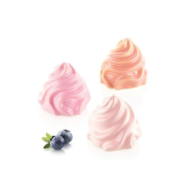 Obrázek produktu Forma silikon bílá: CHANTILLY 120 6xpr.73mm v.65mm 120ml Silikomart