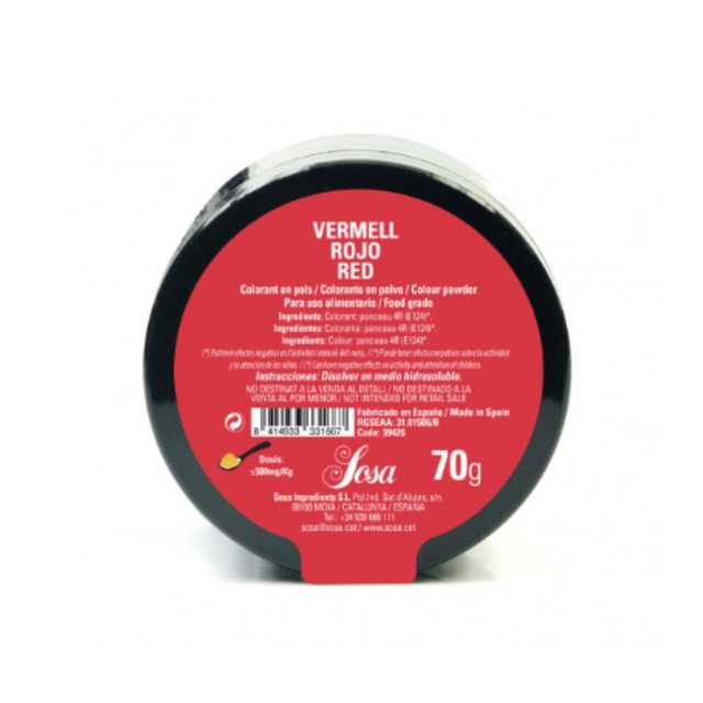 Obrázek produktu VAL Barva v prášku rozpustná ve vodě červená 70g (S:39426)