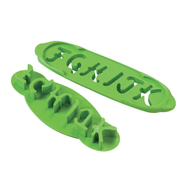 Obrázek produktu Vykrajovátko plast zelené-písmena A-Z