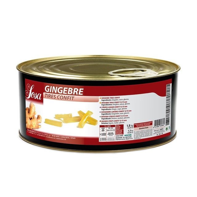 Obrázek produktu VAL KANDOVANÝ ZÁZVOR PROUŽKY 1,8kg (S:37385)