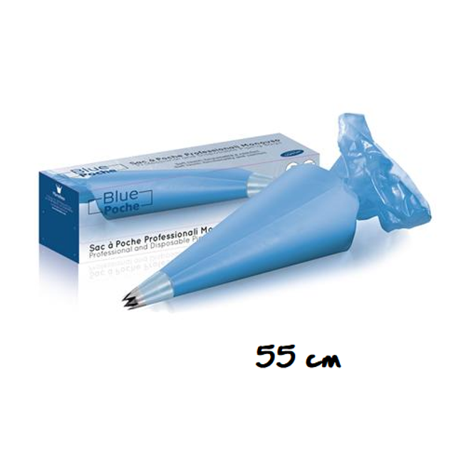 Obrázek produktu Sáčky jednorázové 55cm modré SOFT 80mikronů 100ks Martellato