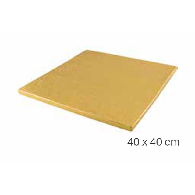 Obrázek produktu Podložka silná dortová 40x40cm v.1,2cm zlatá Silikomart