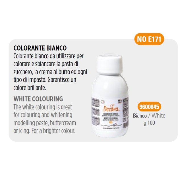 Obrázek produktu Barva gelová EXTRA BÍLÁ 100g BEZ E171 Deco