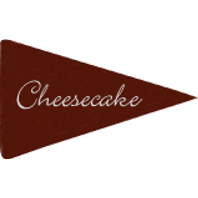 Obrázek produktu Dekor nápis CHEESECAKE- 575 ks tmavý trojúhelník PCB