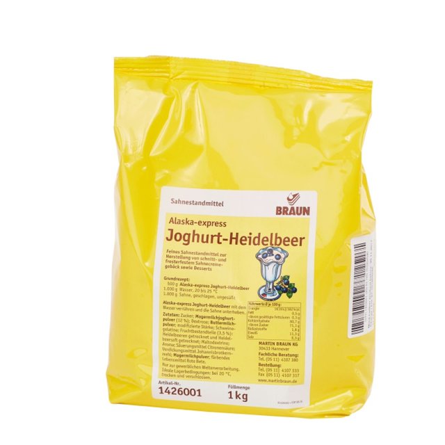 Obrázek produktu Alaska-e JOGHURT-HEIDELBEER  (ztužovač borůvka a jogurt) 5x1kg BRAUN