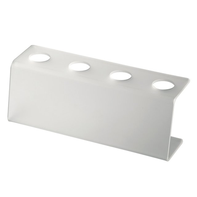 Obrázek produktu Stojan na kornouty 28,5x9x11cm 4 otvory pr.3,5cm čirý Martellato