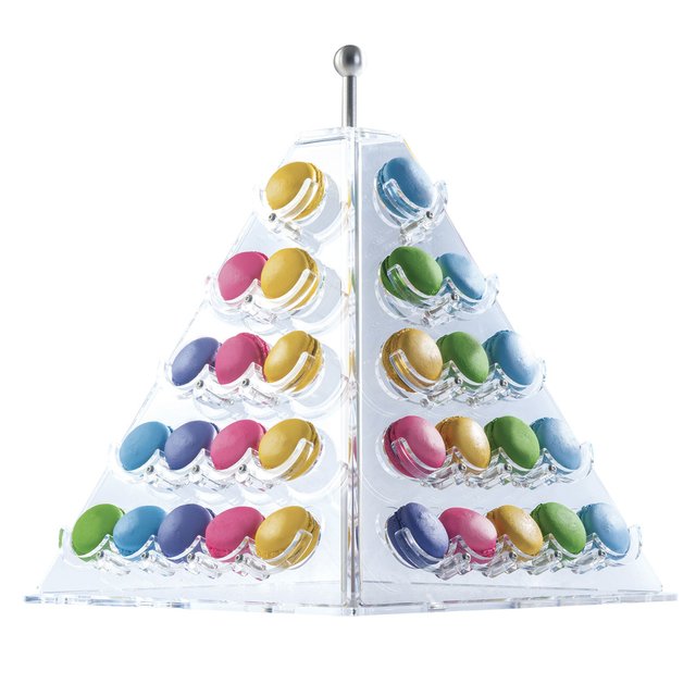 Obrázek produktu Stojan na makronky: PYRAMIDA 35x35x45cm na 60ks Martellato