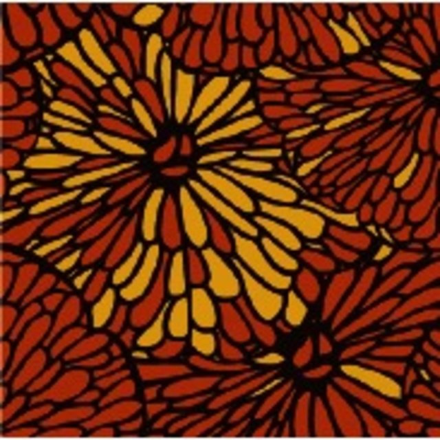 Obrázek produktu Čokoládový dekor čtverec zlaté květy 2,5x2,5cm 770ks PCB