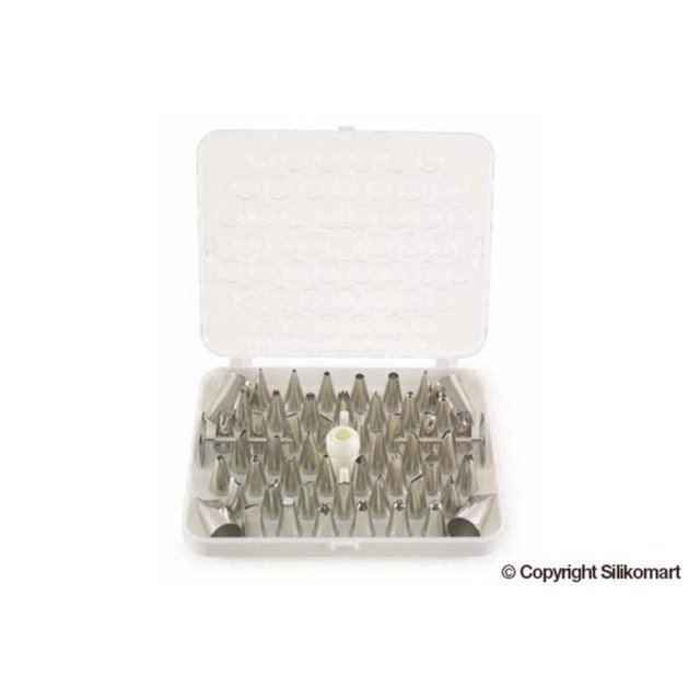 Obrázek produktu Sada trubiček nerez v kufříku 52ks Silikomart