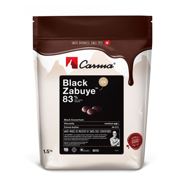 Obrázek produktu CARMA Čokoláda hořká 83% BLACK ZABUYE 1,5kg x5