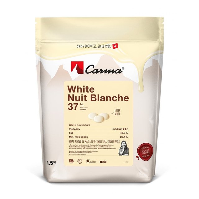 Obrázek produktu CARMA Čokoláda bílá 37% NUIT BLANCHE 1,5kg x5