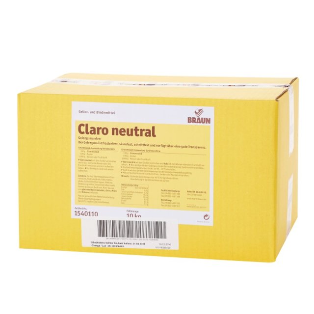 Obrázek produktu Claro želatina v prášku neutral 10kg BRAUN