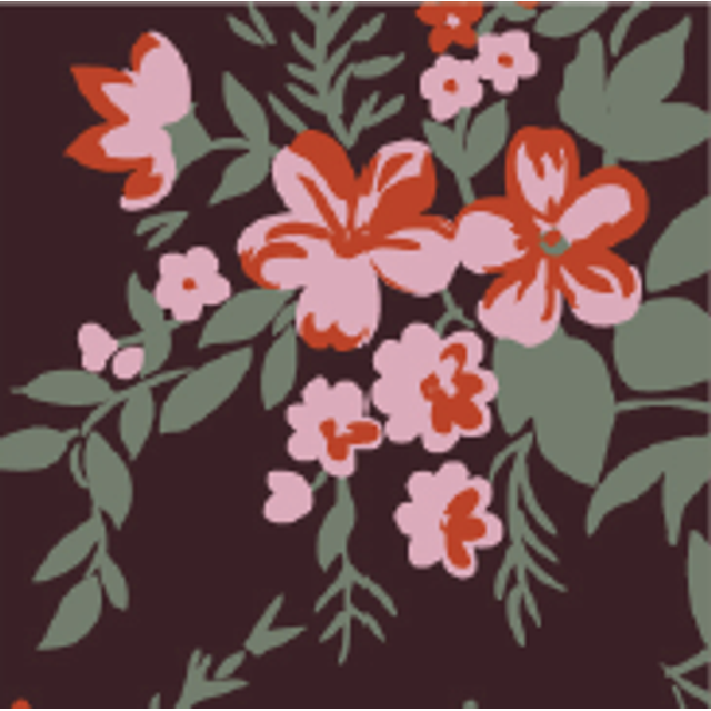 Obrázek produktu Čokoládový dekor čtverec kytičky 2,5x2,5cm 770 ks PCB