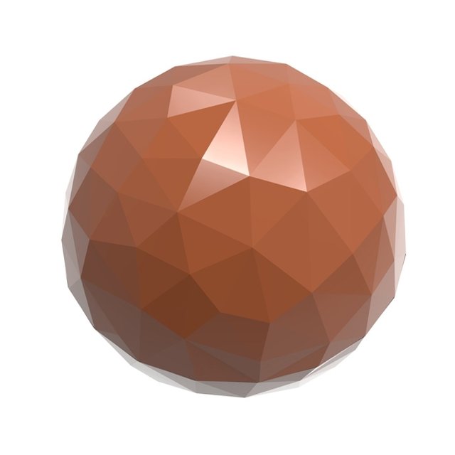 Obrázek produktu Forma na pralinky - POLOKOULE FACET pr.2,5cm v.1,25cm 5g 24ks Chocolate World