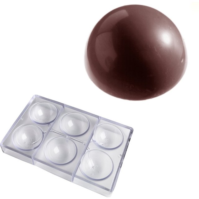 Obrázek produktu Forma na pralinky POLOKOULE pr.7cm v.3,5cm 113g 6ks