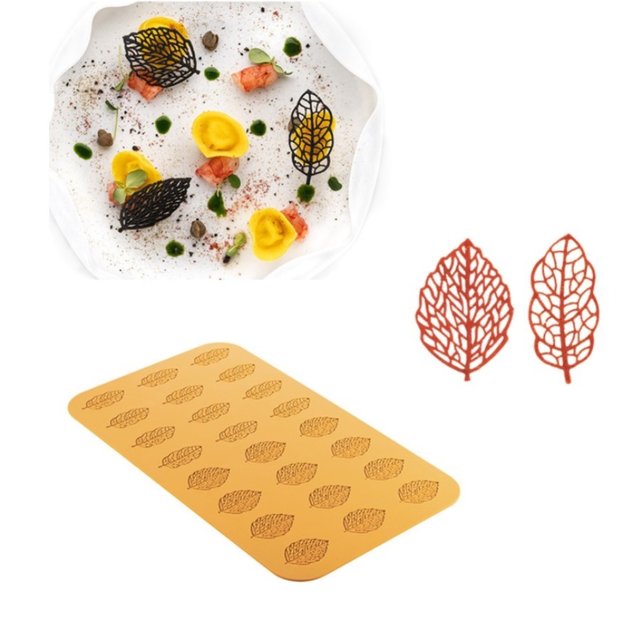 Obrázek produktu Šablona silikon - FORESTA listy 66x30mm 24ks