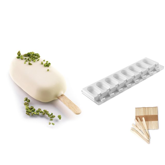 Obrázek produktu Forma silikon bílá: Sada na nanuky MAGNUM mini 2x8ks 37ml