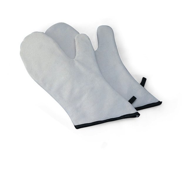 Obrázek produktu Rukavice pekařské kožené šedé kratší do 250 st.C Martellato