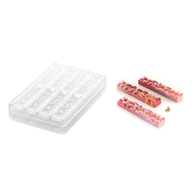 Obrázek produktu Forma na pralinky: TYČINKA GOCCIA 120x25mm v.16mm 30ml 8ks Silikomart