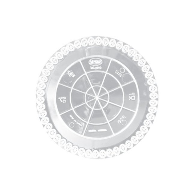 Obrázek produktu Podnos plast pr. 26cm čirý hladký okraj PRESTIGE (krt.90ks) Erremme